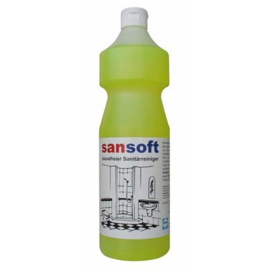 Швейцарски почистващ препарат за баня без киселина и хлор Sansoft 1 Литър