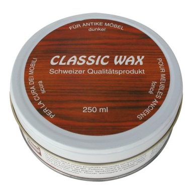 Препарат за поддръжка и почистване на тъмно дърво и дървени мебели Classic wax Dunkel 250 ml.