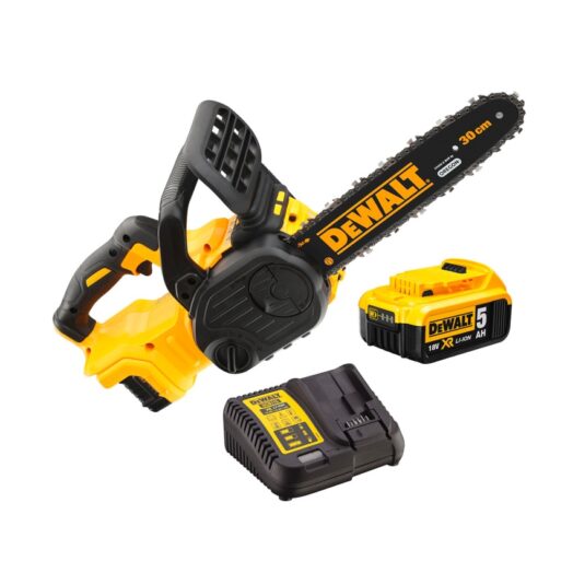 Комплект акумулаторен верижен трион с батерия и зарядно DeWALT DCM565P1 18V