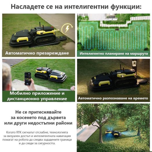 Робот YARBO с модул за косене на трева до 25000 кв.м. - Image 6