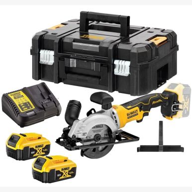 Акумулаторен циркуляр DeWALT DCS571P2, 18V, Ø 115 mm, 4500 minˉ¹