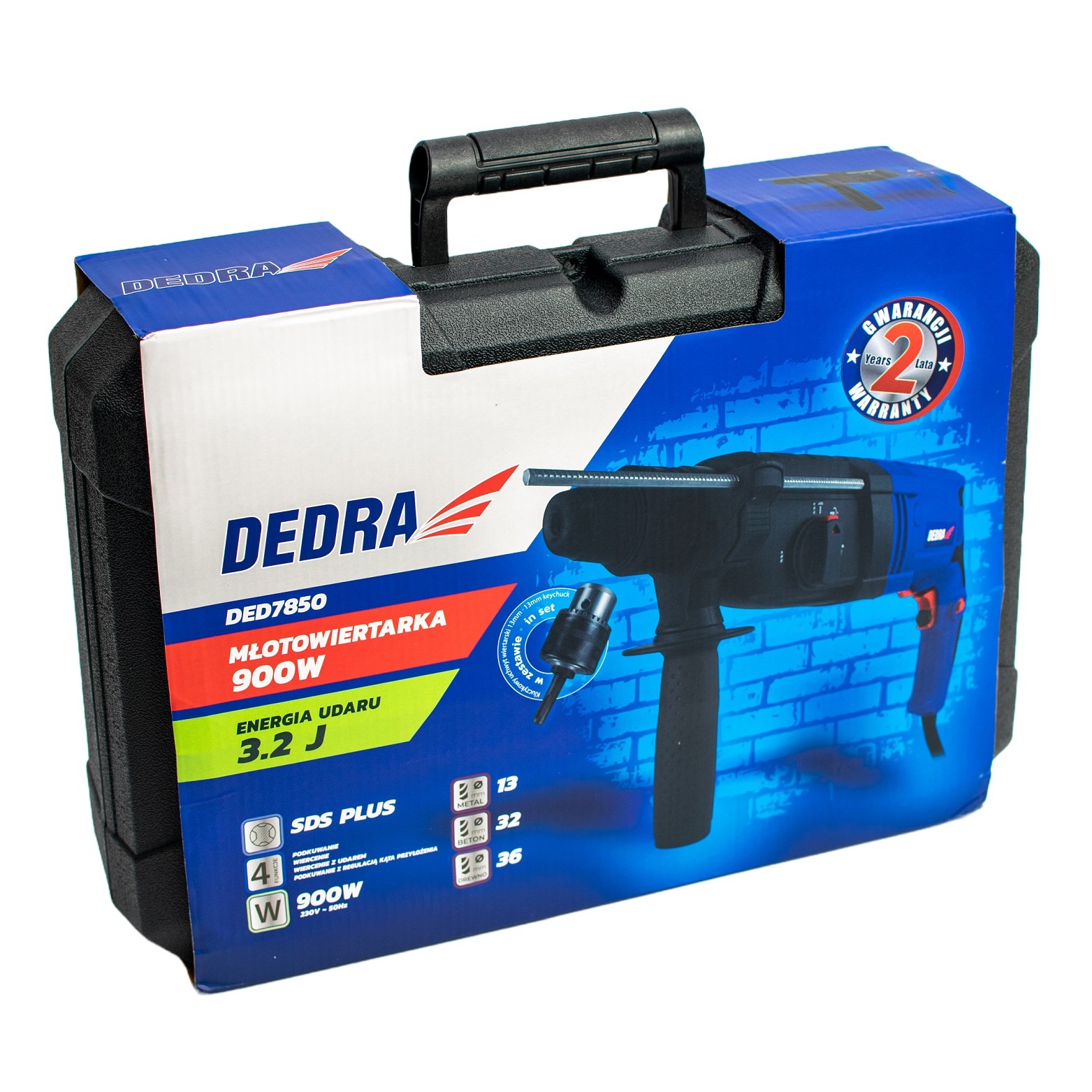 Перфоратор DEDRA DED7850, SDS-Plus, 900W - Image 4
