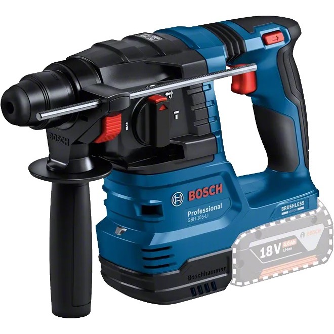 Акумулаторен перфоратор BOSCH GBH 185-LI SOLO, 18 V, 1.9 J