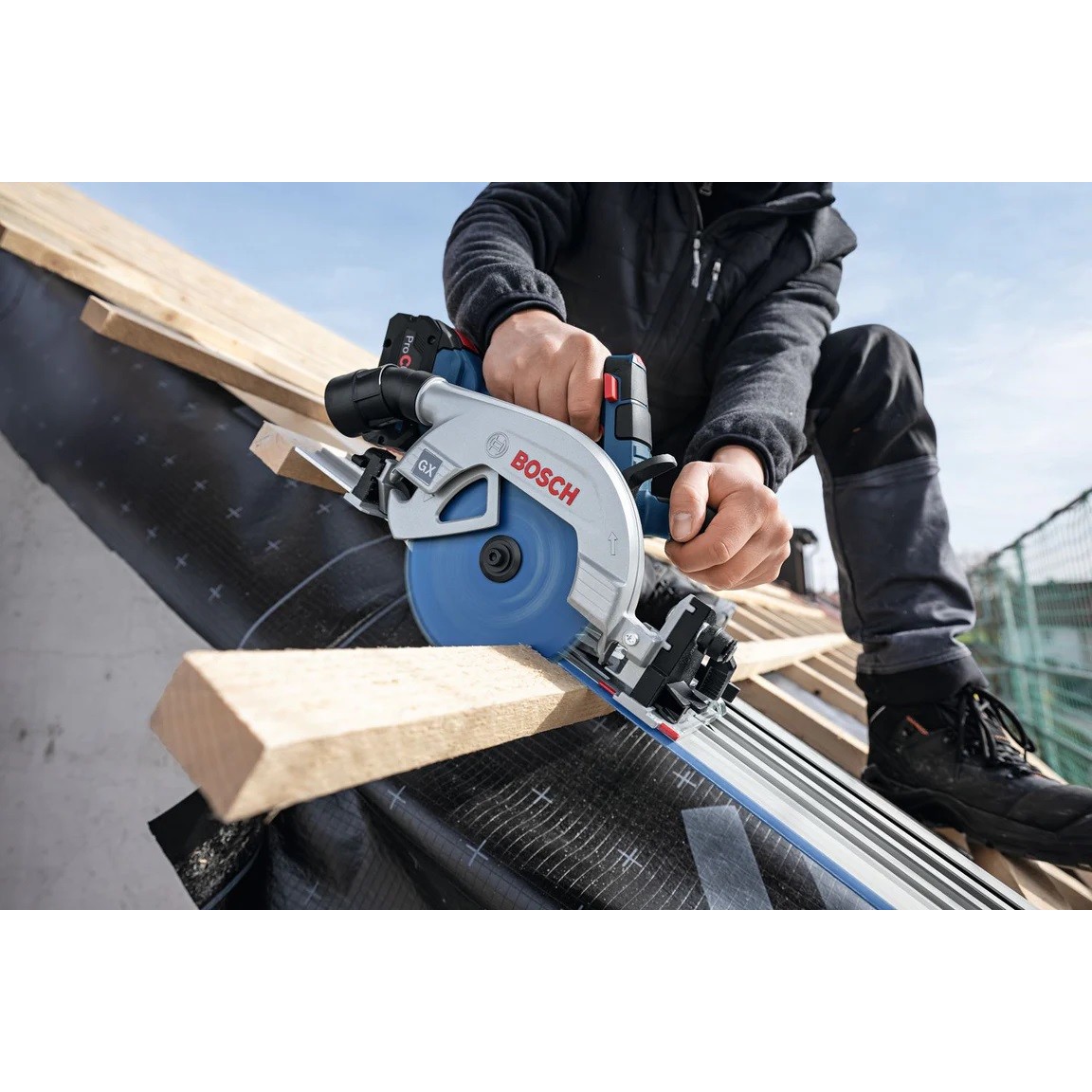 Акумулаторен циркуляр BOSCH GKS 18V-57-2 GX SOLO, 18 V, 165 mm - Image 4
